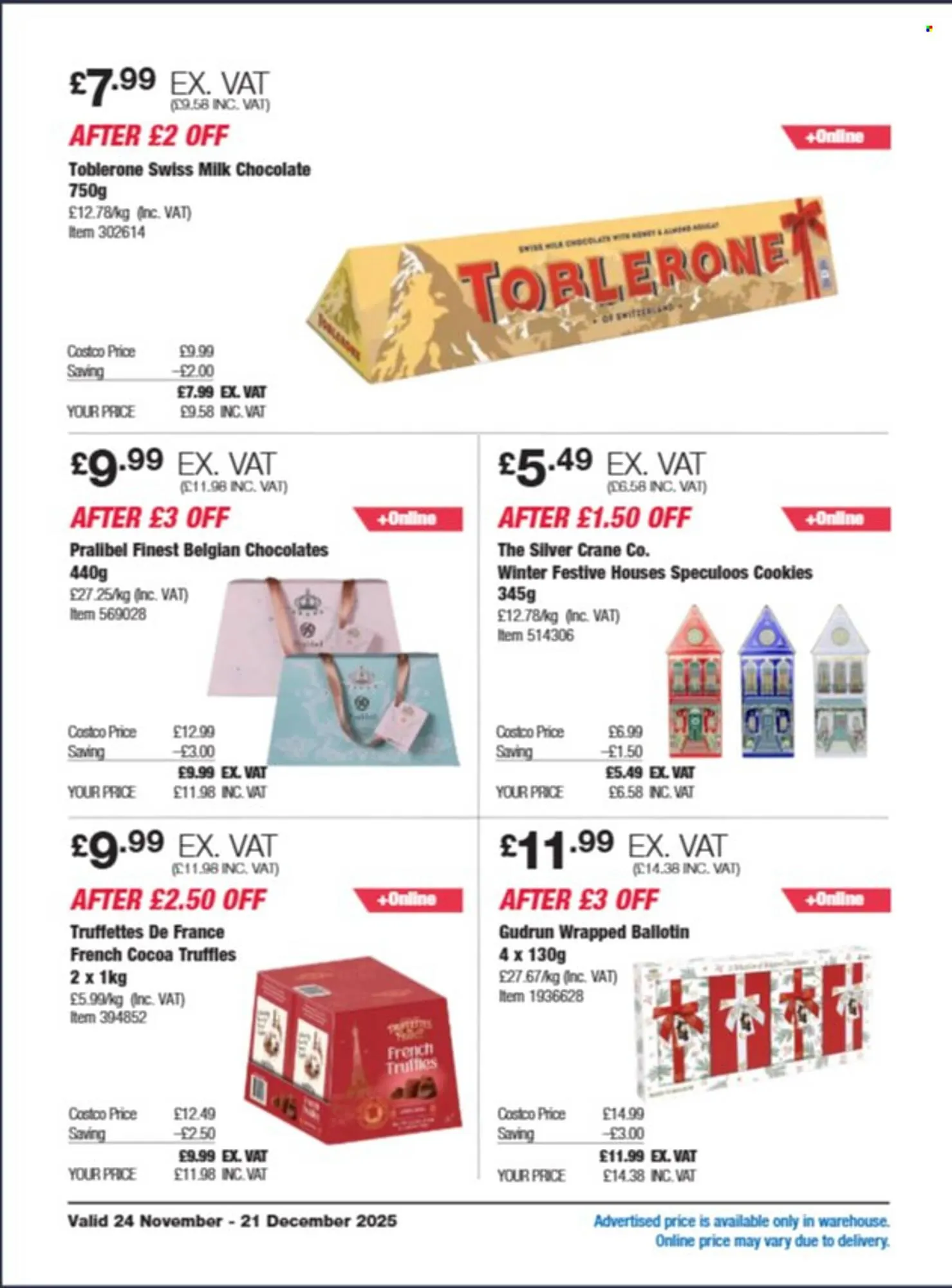 Costco leaflet from 24 November to 21 December 2025 - Catalogue Page 24