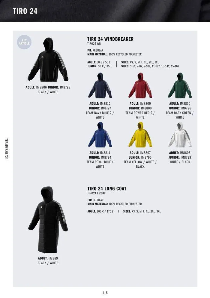 Adidas Teamwear 2024 from 11 March to 31 December 2024 - Catalogue Page 116