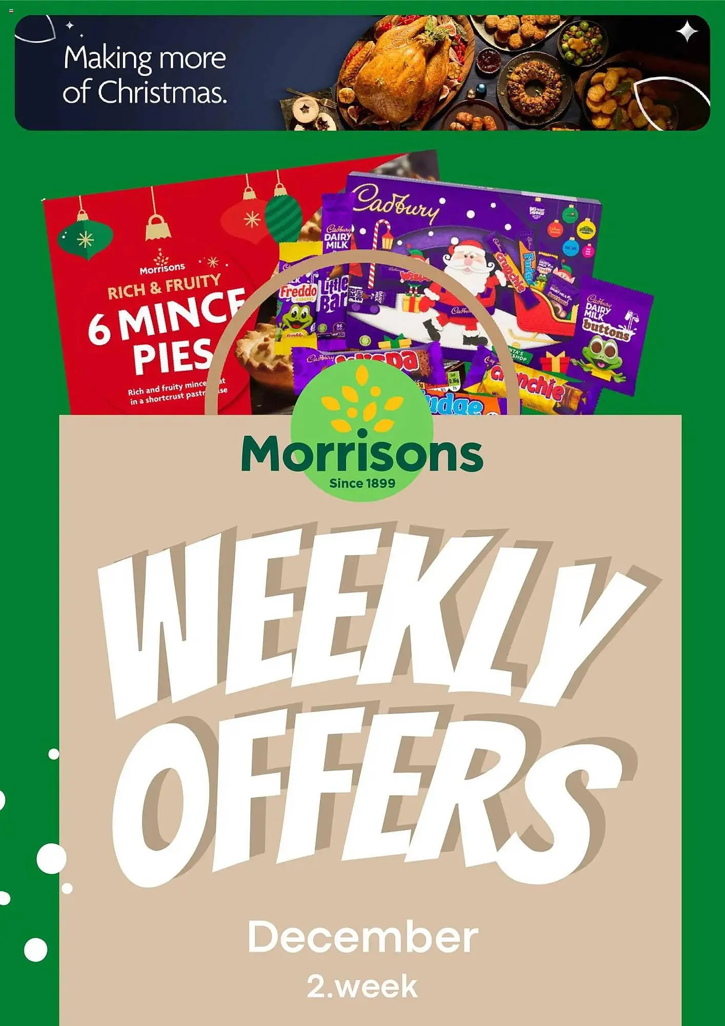 Morrisons leaflet from 8 December to 15 December 2025 - Catalogue Page 1