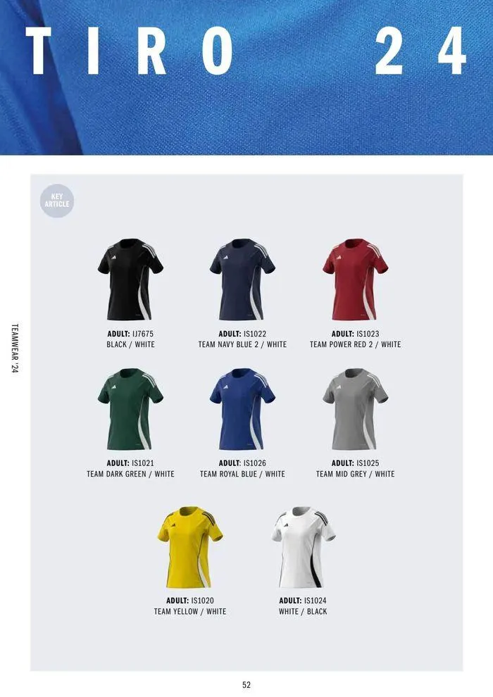 Adidas Teamwear 2024 from 11 March to 31 December 2024 - Catalogue Page 52