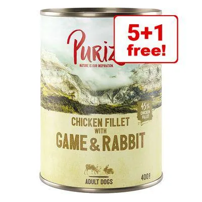 6 x 400g/800g Purizon Adult Wet Dog Food - 5 + 1 Free!*