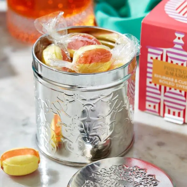 Rhubarb and Custard Boiled Sweet Tin, 120g