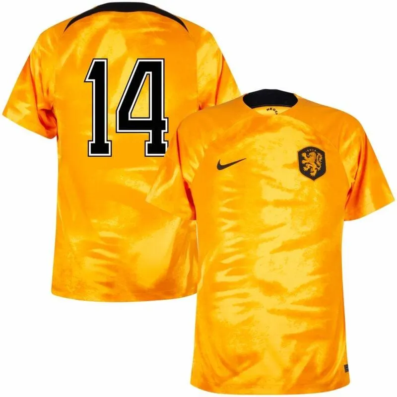 Nike Holland Home No.14 Shirt 2022-2023 (‘74 Legend Printing)