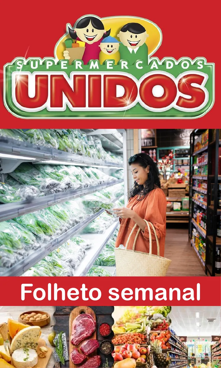 Encarte de Unidos Supermercados Ofertas semanais! 23 de maio até 6 de junho 2025 - Pagina 1