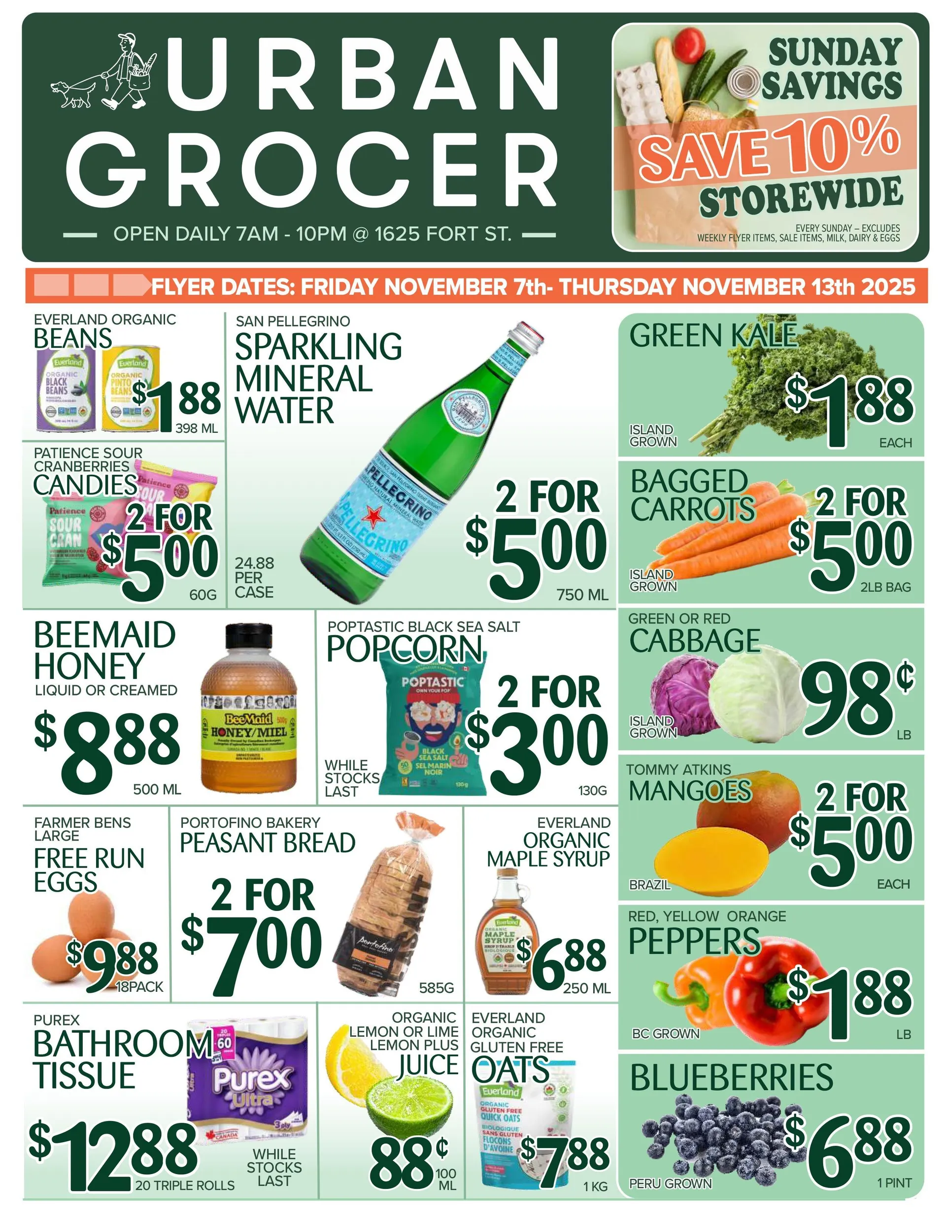 Urban Grocer Sales from November 7 to November 13 2025 - flyer page