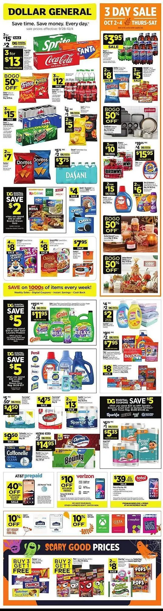 Weekly ad Dollar General weekly ad from September 28 to October 4 2025 - Page 1