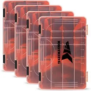 KastKing Bait Vault Camouflage Tackle Box, Plastic Tackle Trays, Fishing Tackle Box Storage Organizer with Removable Dividers, 2 Packs /4 Packs Lure Boxes Terminal Tackle Storage