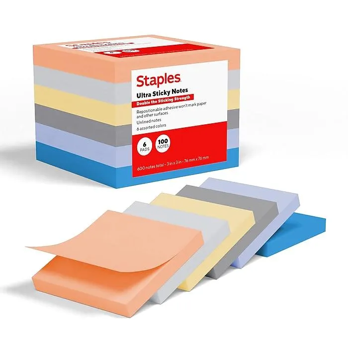 Staples Ultra Sticky Notes,