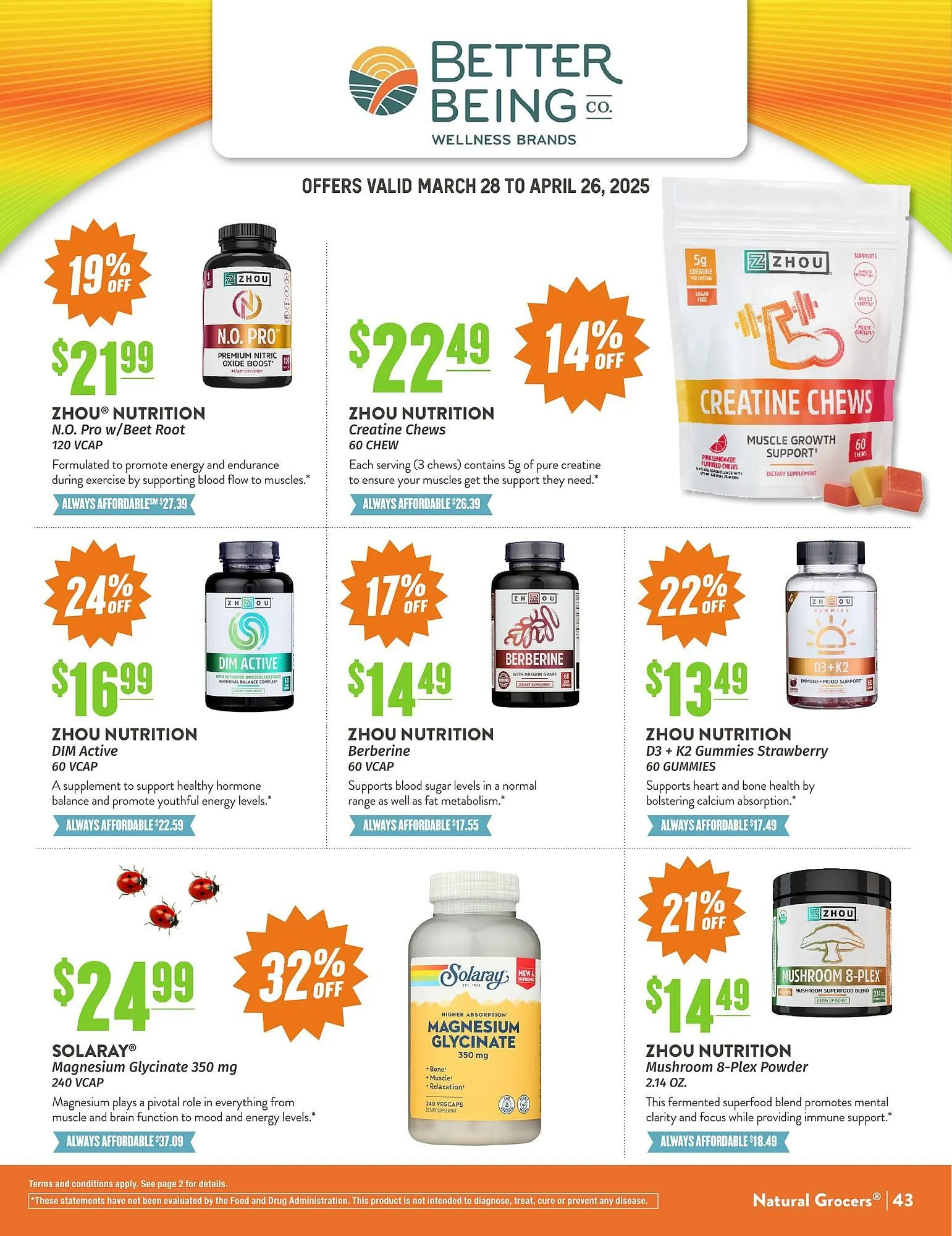 Weekly ad Natural Grocers ad from April 18 to April 26 2025 - Page 43