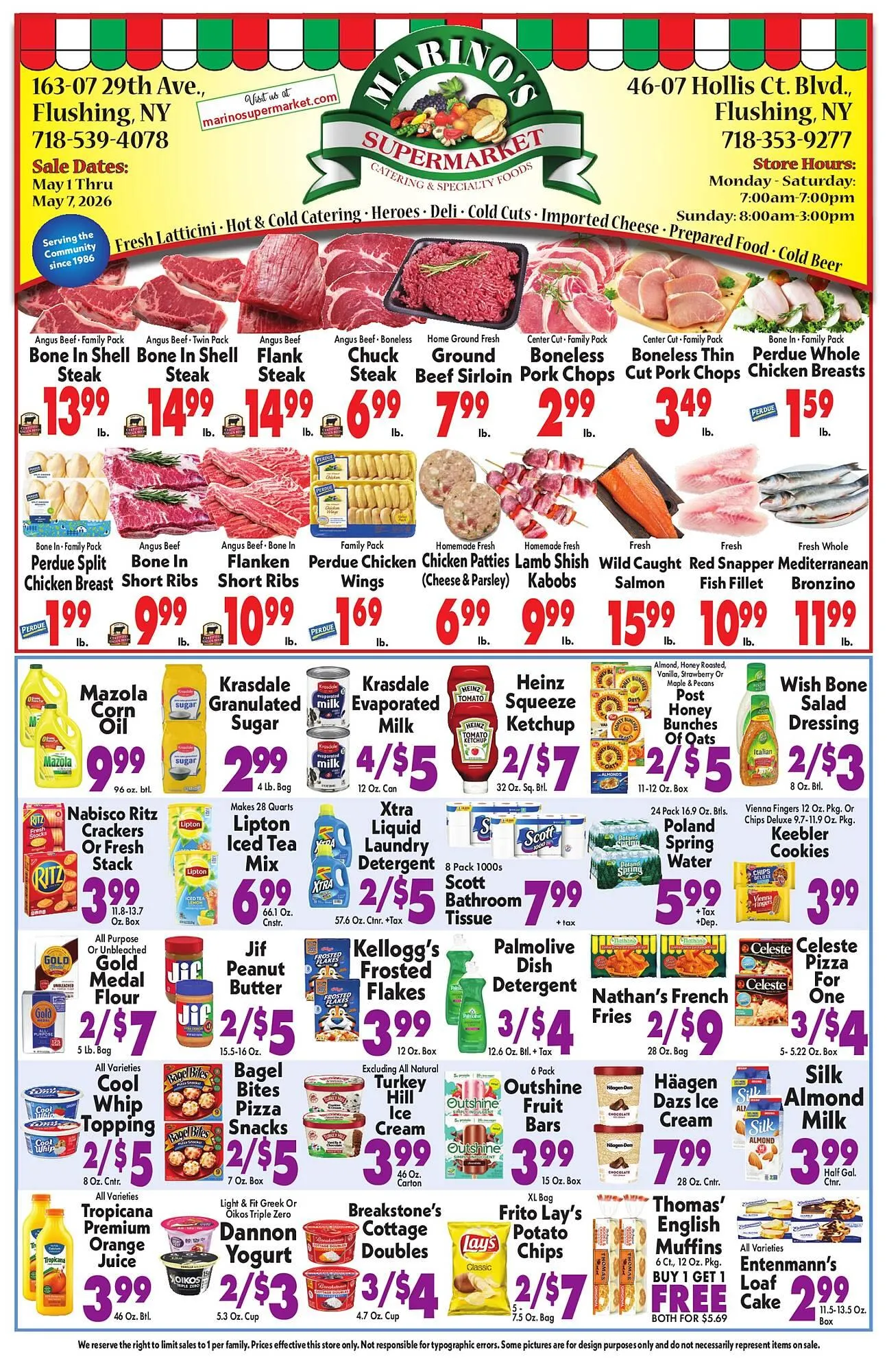 Weekly ad Marino's Supermarket weekly ad from May 1 to May 7 2026 - Page 1