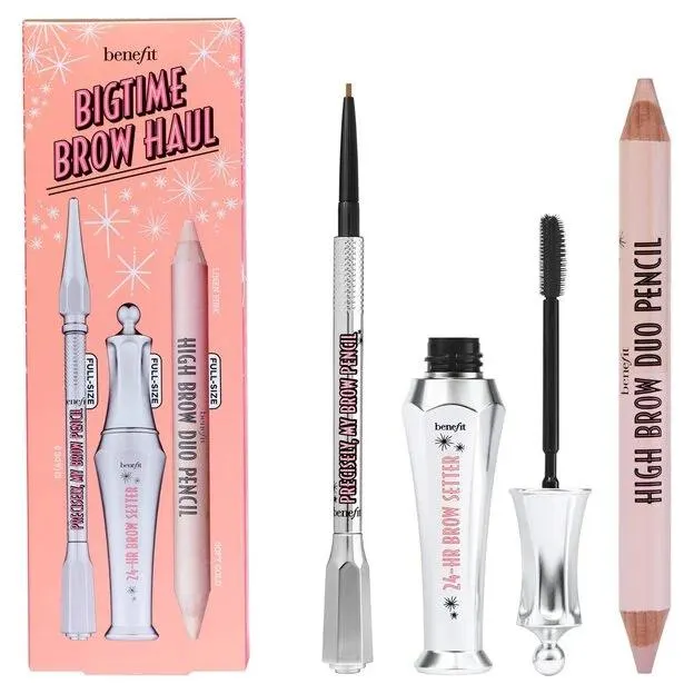 Bigtime Brow Haul brow value set Full-size brow-defining pencil, brow setting gel & brow highlighting pencil