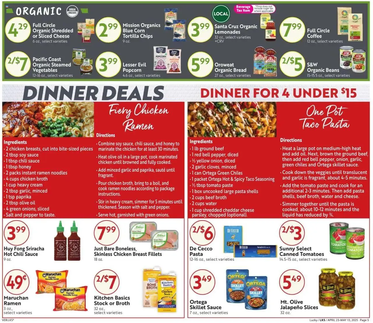 Weekly ad Lucky Supermarkets Big Monthly Deals from April 23 to May 13 2025 - Page 5