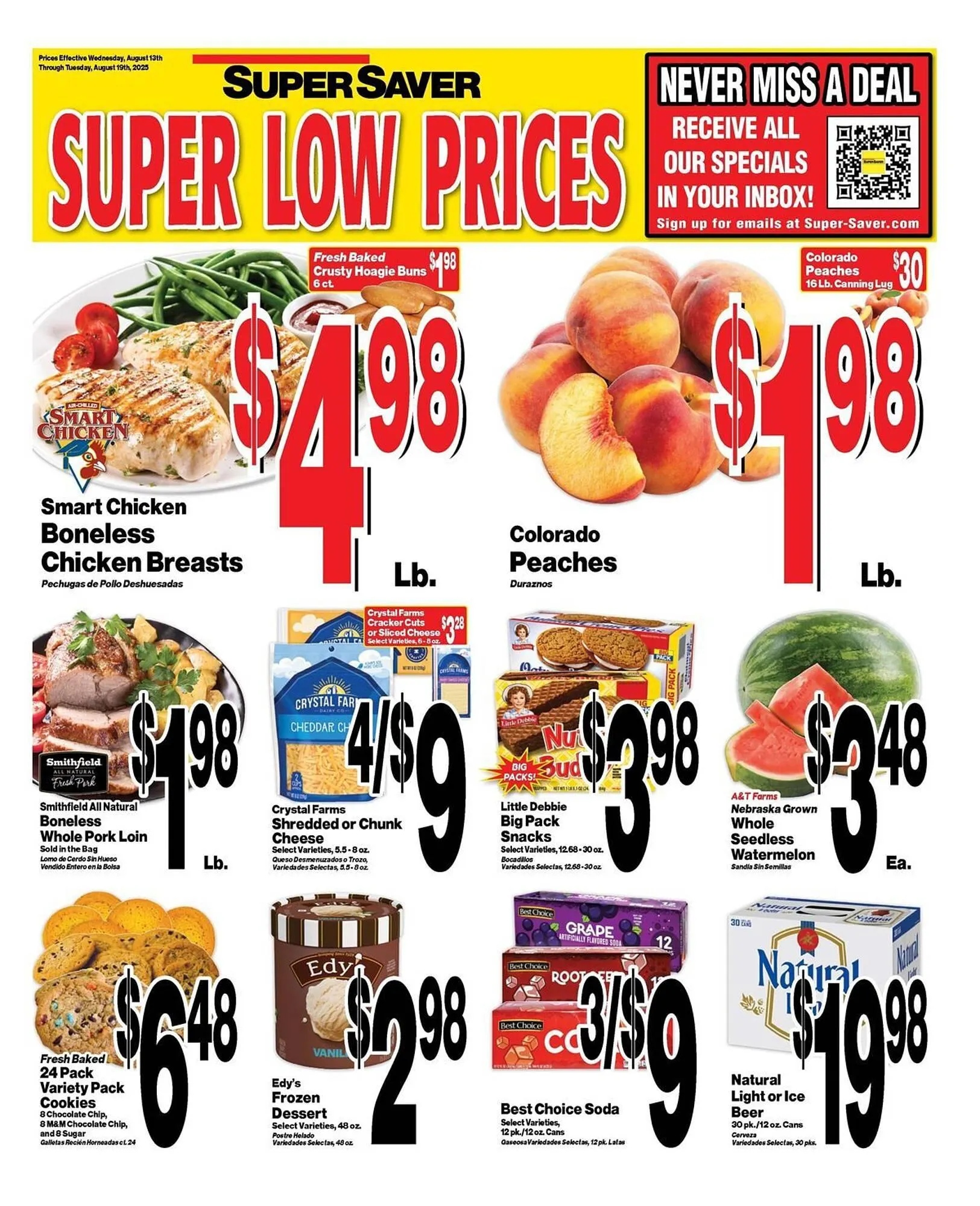 Weekly ad Super Saver Weekly Ad from August 13 to August 19 2025 - Page 1