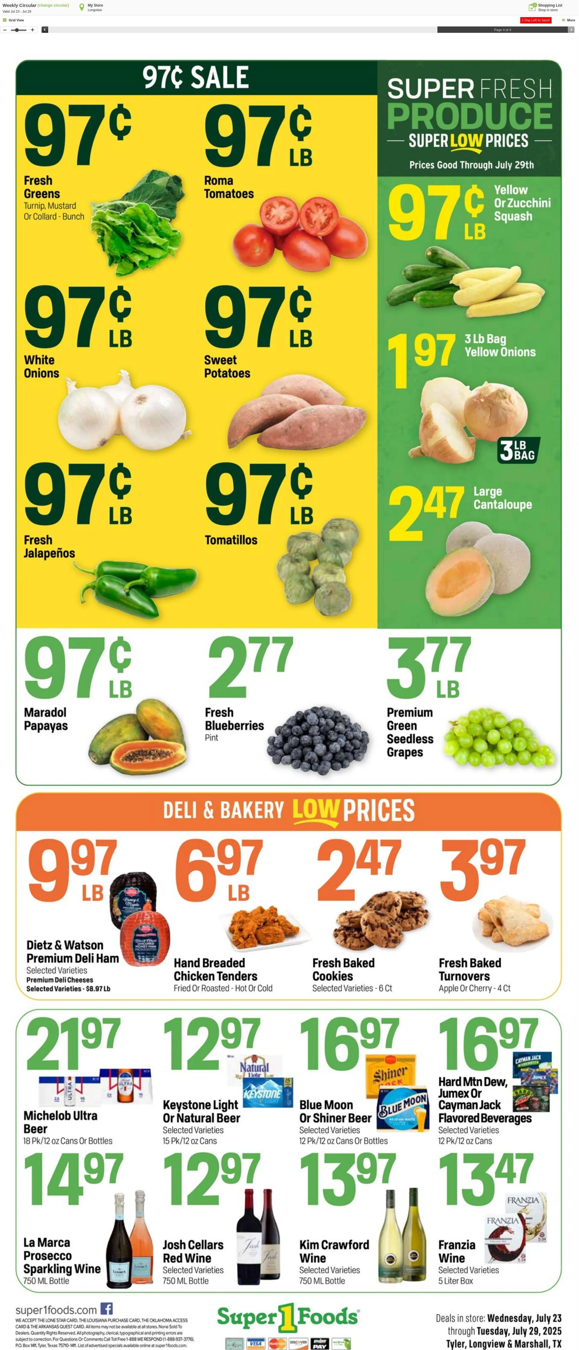 Weekly ad Super1Foods from July 30 to August 5 2025 - Page 4
