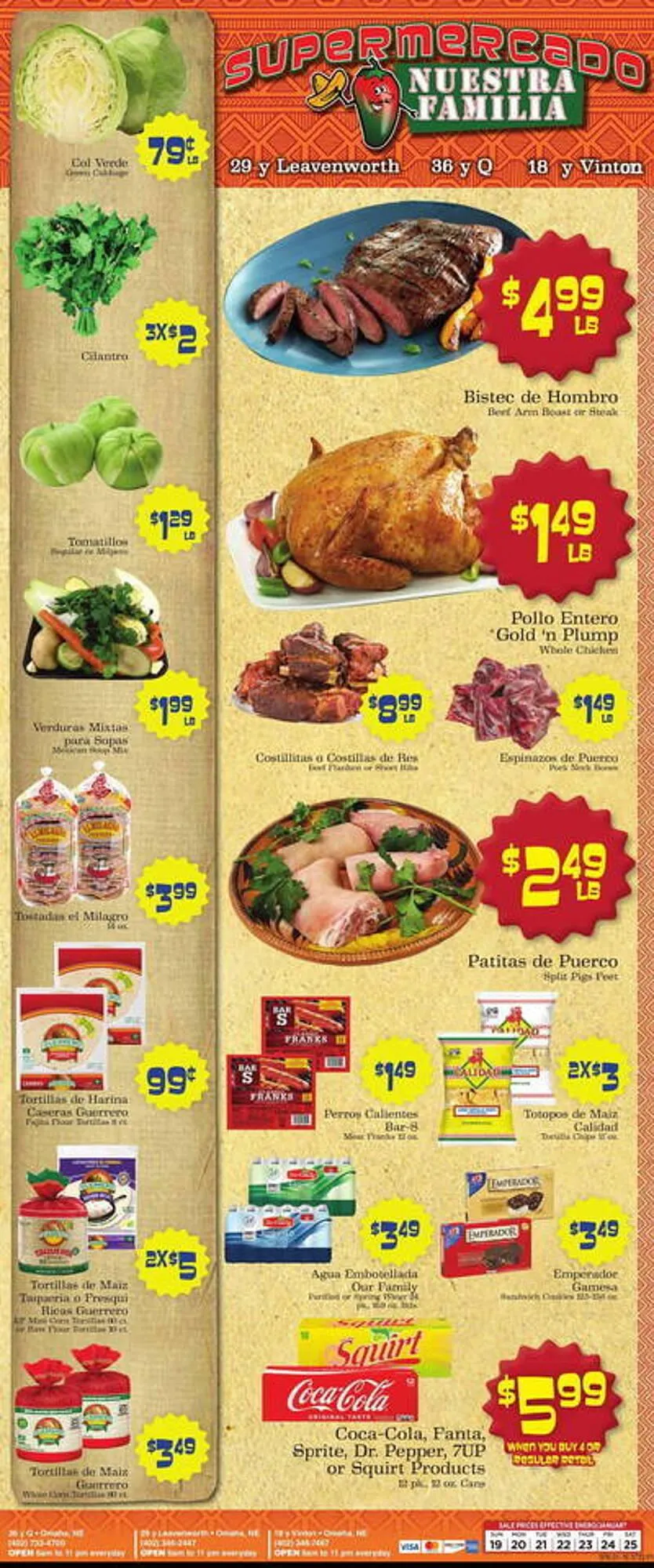 Weekly ad Supermercado Nuestra Familia Weekly Ad from January 19 to January 25 2025 - Page 1