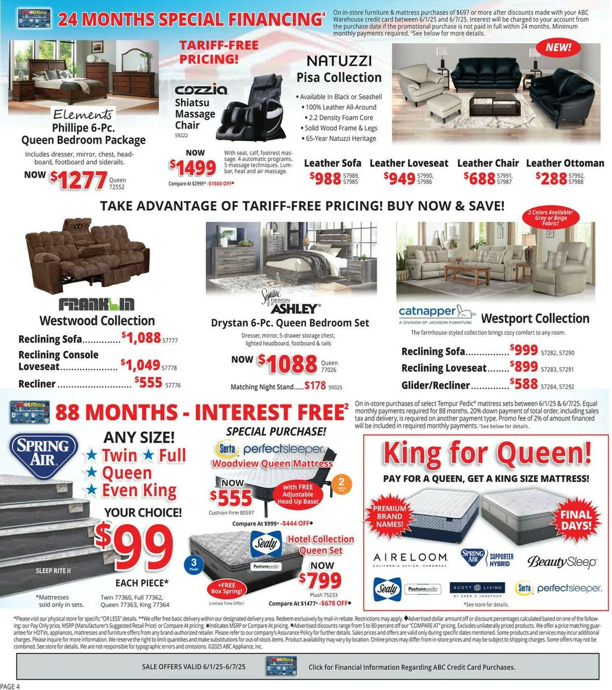 Weekly ad ABC Warehouse Current weekly ad from June 1 to June 7 2025 - Page 4