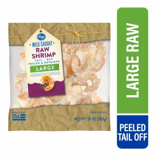 Kroger® Large Peeled & Deveined Raw Shrimp Tail-Off