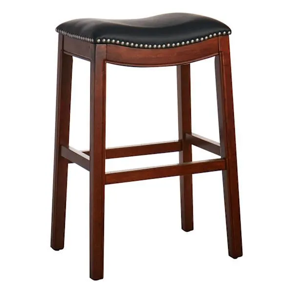Providence Rylan Backless Barstool, Walnut