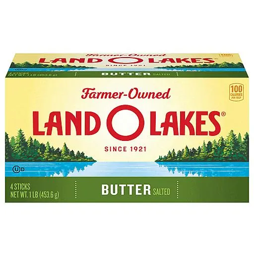 Land O Lakes Salted Butter, Made With Sweet Cream And Salt 4 ea