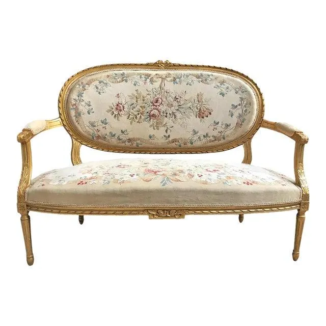 19th Century French Louis XVI Style Settee