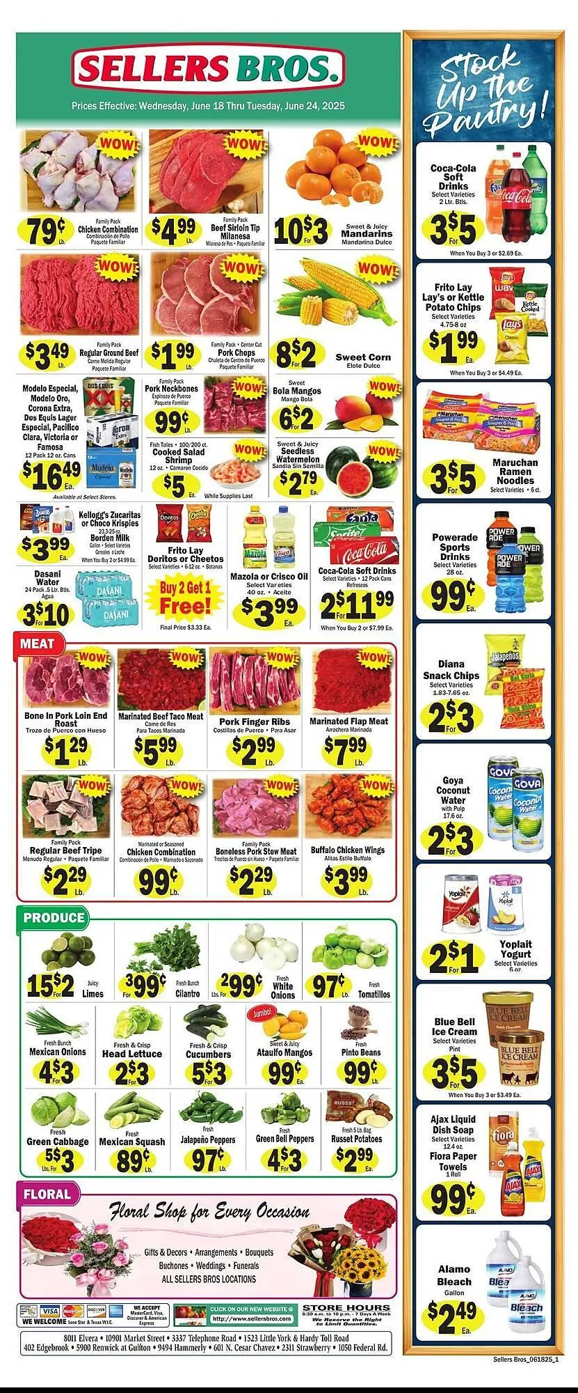 Weekly ad Sellers Bros Weekly Ad from June 18 to June 24 2025 - Page 1