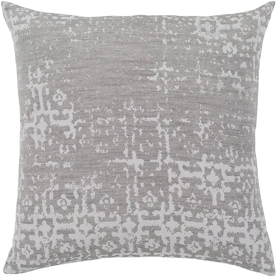 Livabliss Abstraction 20-in x 20-in Medium Gray Square Indoor Decorative Pillow
