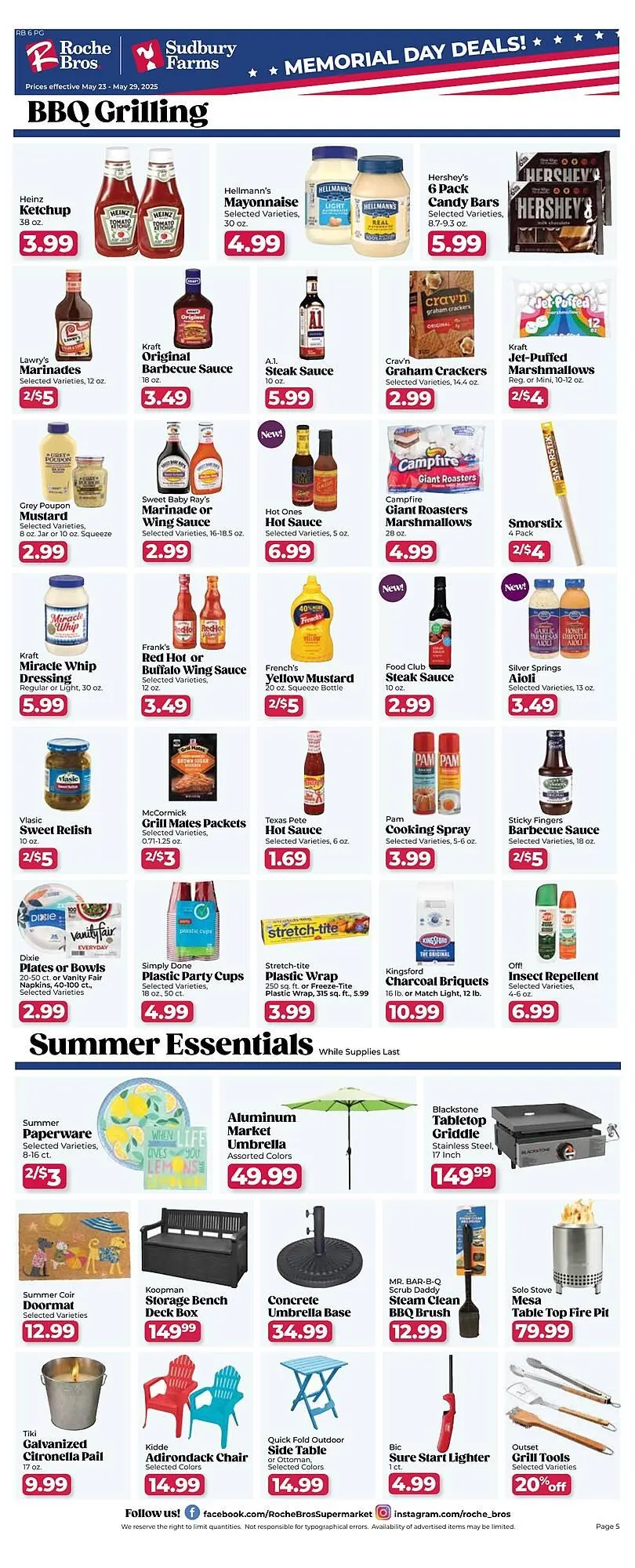Weekly ad Roche Bros Weekly Ad from May 25 to May 29 2025 - Page 5