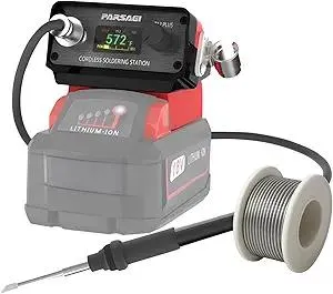 Upgraded Soldering Station forMilwaukee 18V Battery STM32 High-precision Control, Rapid Adjustable Temperature, IPS Color Display, Auto Sleep, Low Voltage Protection, °C/ºF Switch, Enhanced Edition