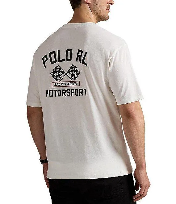 Big & Tall Motorsport Graphic Slub Jersey Short Sleeve T-Shirt