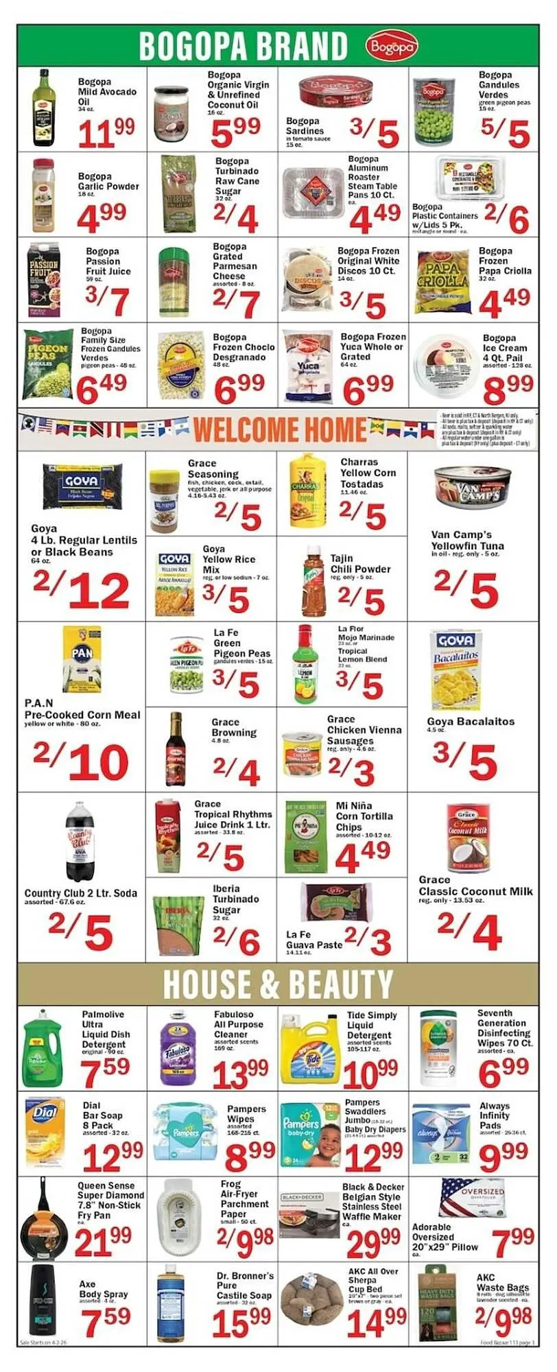 Weekly promotion Food Bazaar circular spanning from April 2 to April 8 2026 - Page 3 for Catalogue 365