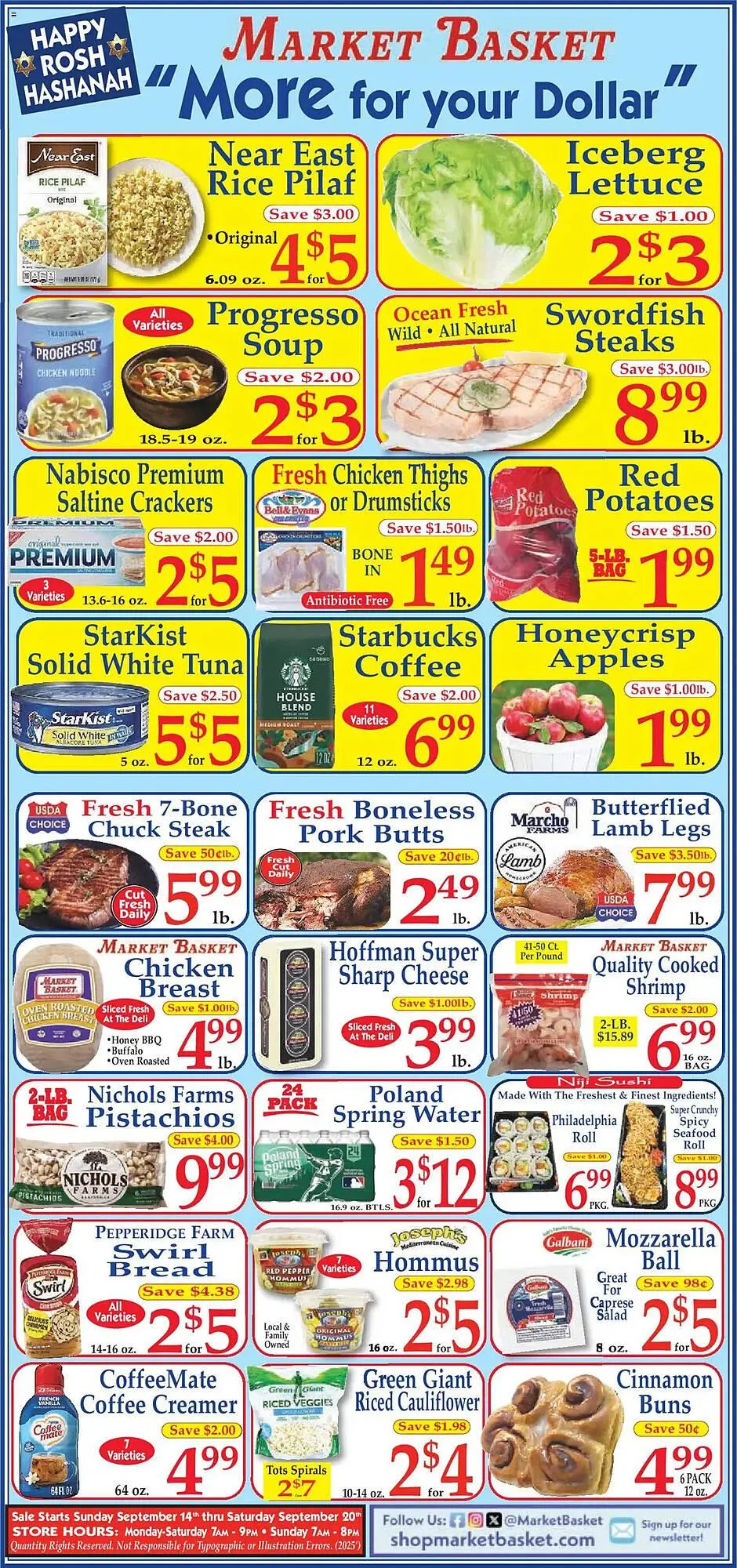 Weekly ad Market Basket weekly ad from September 14 to September 20 2025 - Page 1