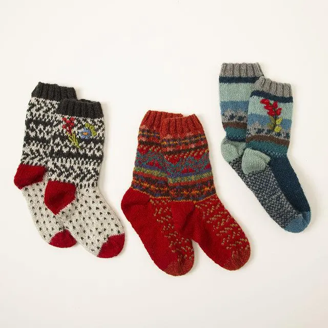 Hand-Knit Wool Socks