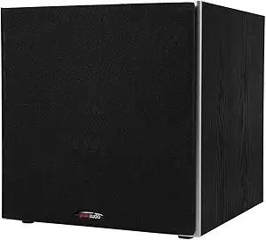 Polk Audio PSW10 10" Powered Subwoofer – Power Port Technology, Up to 100 Watts, Big Bass in Compact Design, Easy Setup with Home Theater Systems, Timbre-Matched with Monitor & T-Series Polk Speakers