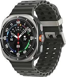 Samsung Galaxy Watch Ultra (2024) 47mm LTE AI Smartwatch w/Energy Score, Wellness Tips, Heart Rate Tracking, Sleep Monitor, Fitness Tracker, GPS,Titanium Silver [US Version, 1Yr Manufacturer Warranty]