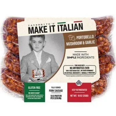 Taverrites Portobello Mushroom & Garlic Italian Sausage