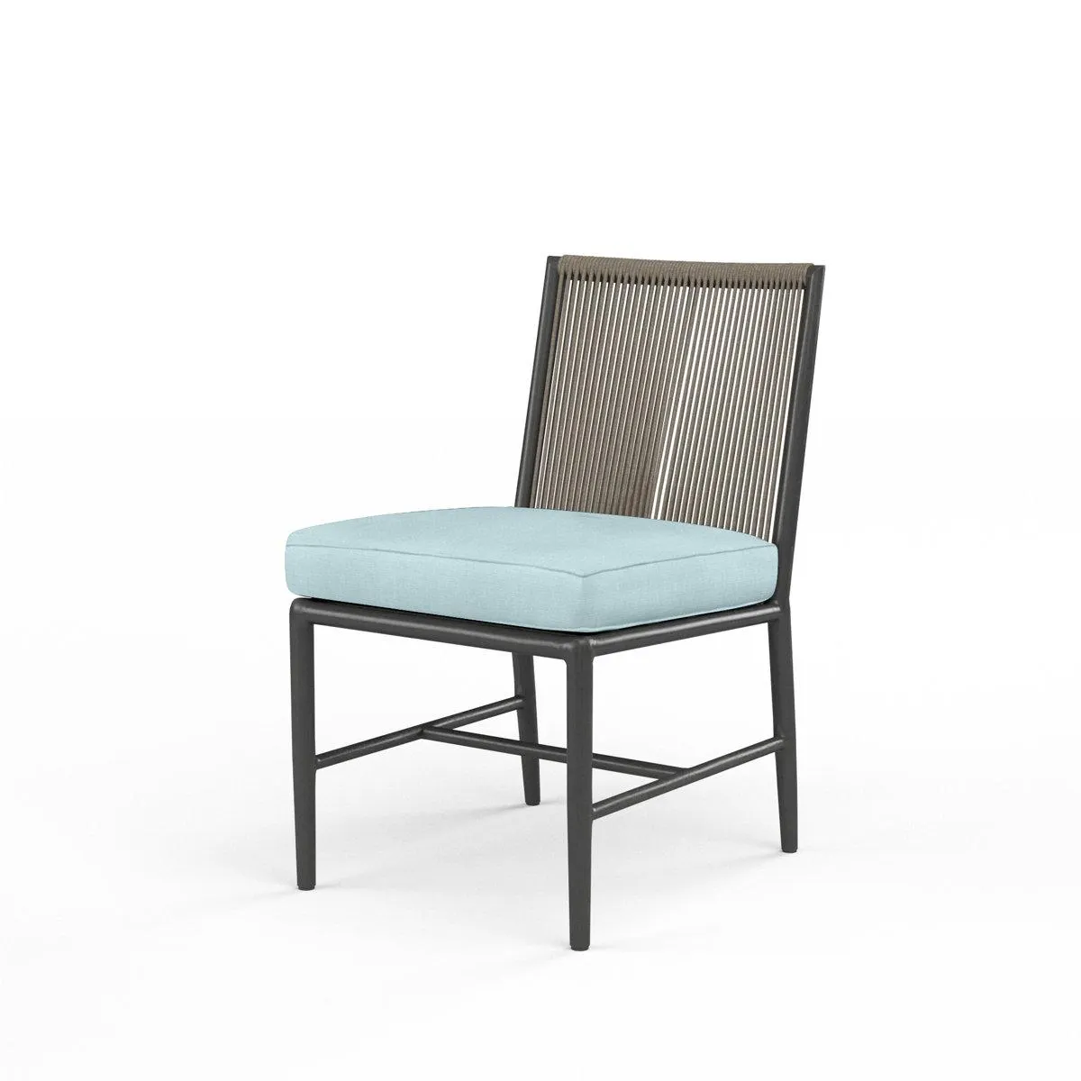 Esme Olefin Rope Outdoor Dining Side Chair with Sunbrella® Cushion