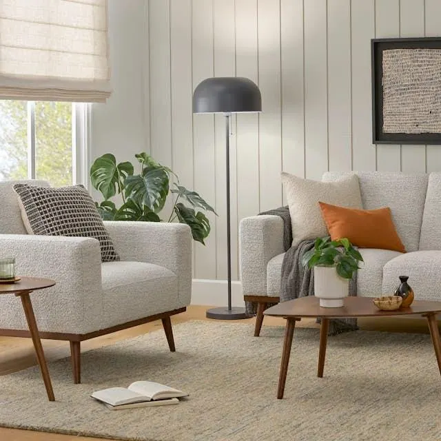 Rhett 63.5" Loveseat - Pepper Ivory