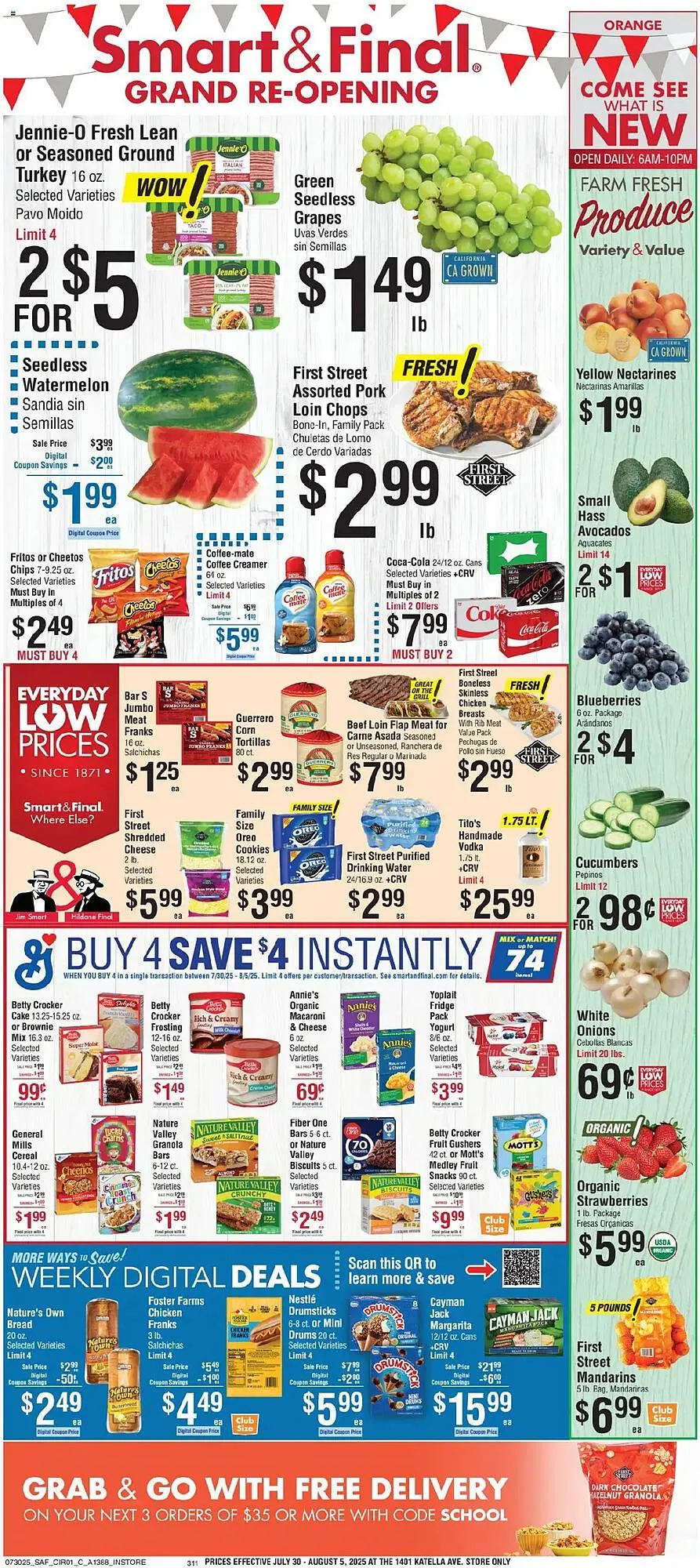 Weekly ad Smart & Final Weekly Ad from July 30 to August 6 2025 - Page 1