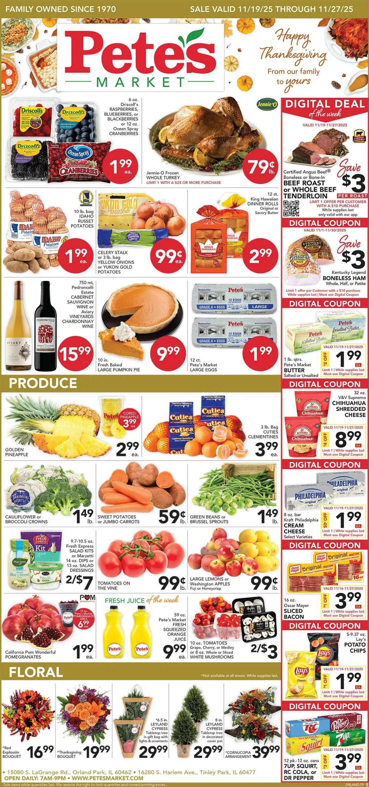 Weekly ad Pete's Fresh Market Current weekly ad from November 19 to November 25 2025 - Page 1
