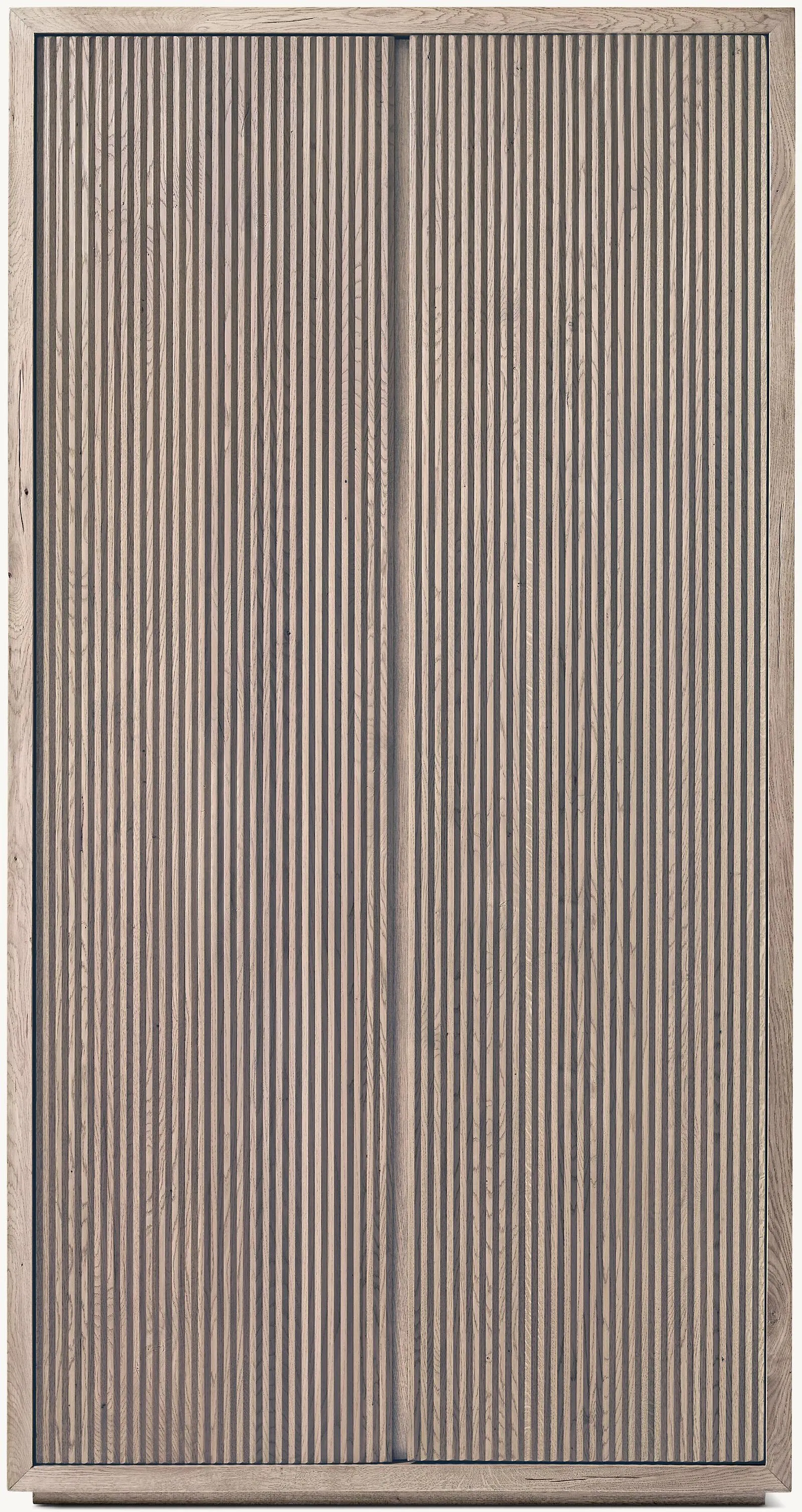 Reclaimed Oak Reeded Cabinet