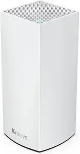 Linksys Atlas WiFi 6 Router Home WiFi Mesh System, Dual-Band, 2,000 Sq. ft Coverage, 25+ Devices, Speeds up to (AX3000) 3.0Gbps - MX2000 1-Pack,White