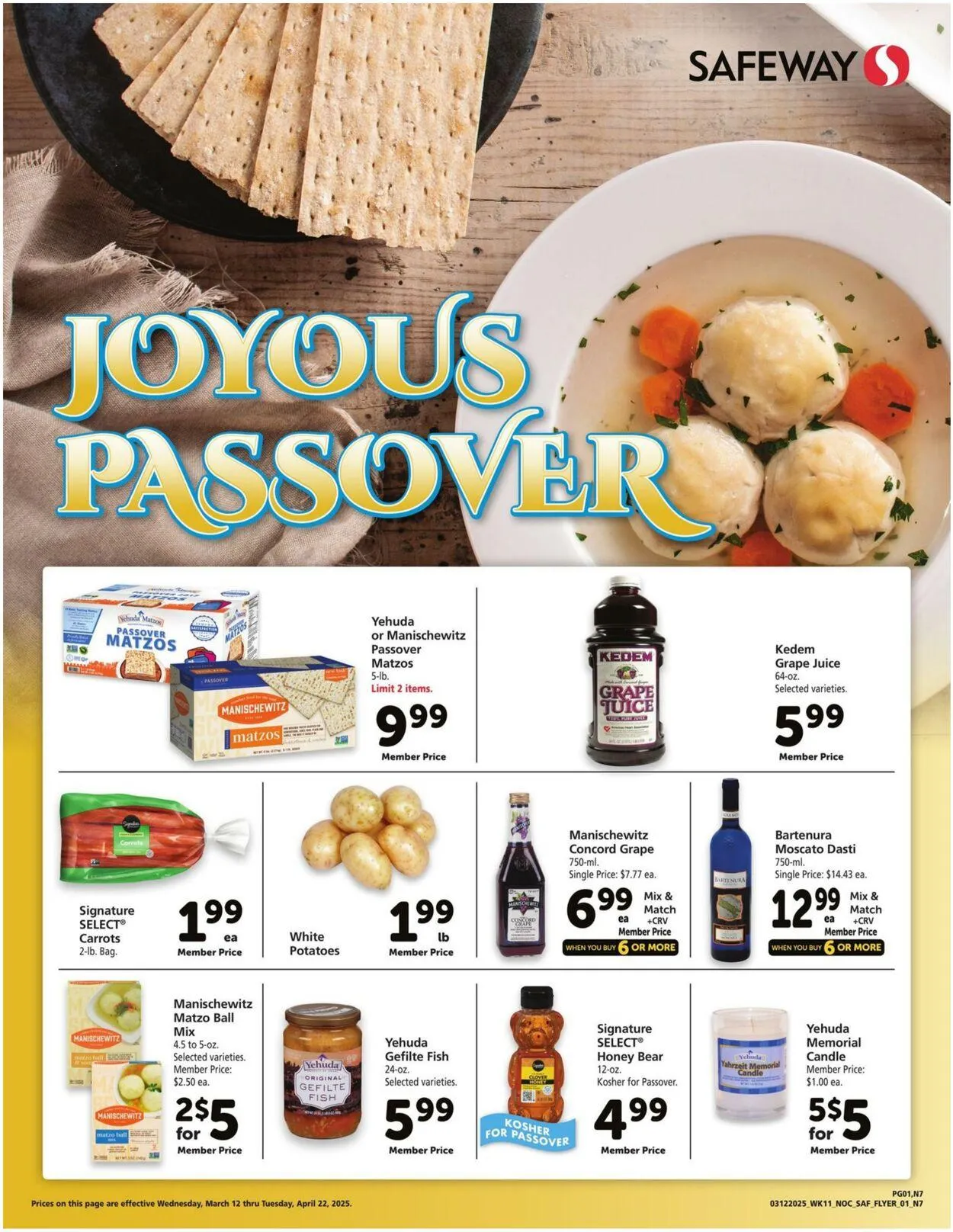 Catálogo de Safeway Current weekly ad 12 de marzo al 22 de abril 2025 - Página 1