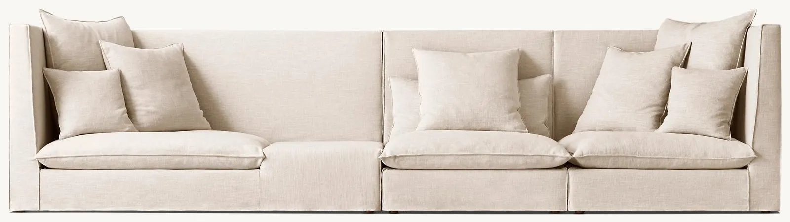 Vida High-Back Modular Left-Arm Sofa with Table