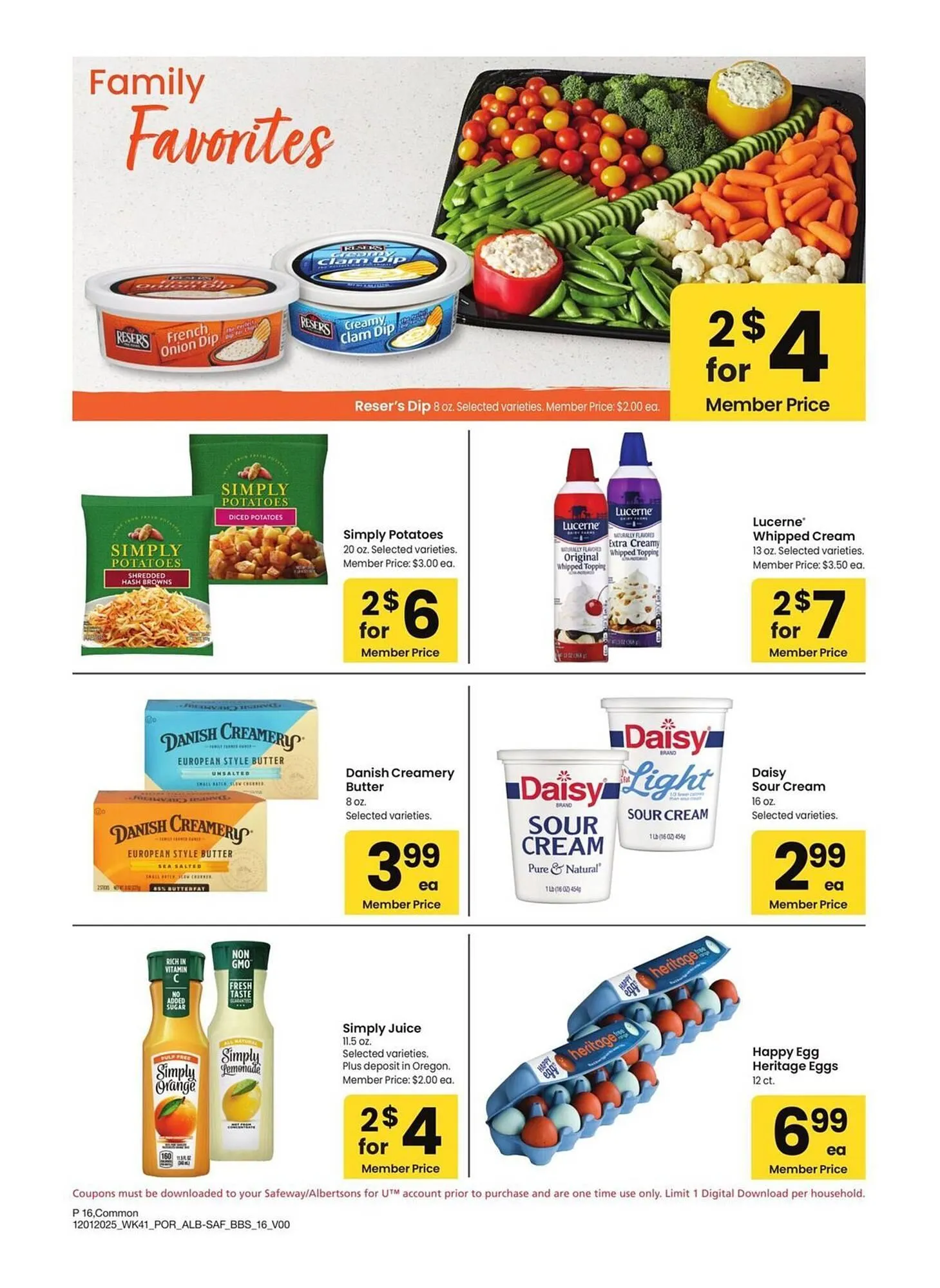 Weekly promotion Albertsons weekly ad spanning from December 1 to January 4 2026 - Page 16 for Catalogue 365