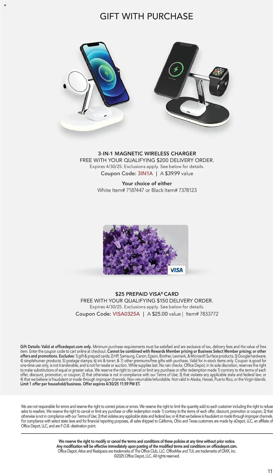 Weekly ad Office Depot Weekly Ad from March 24 to March 31 2025 - Page 11