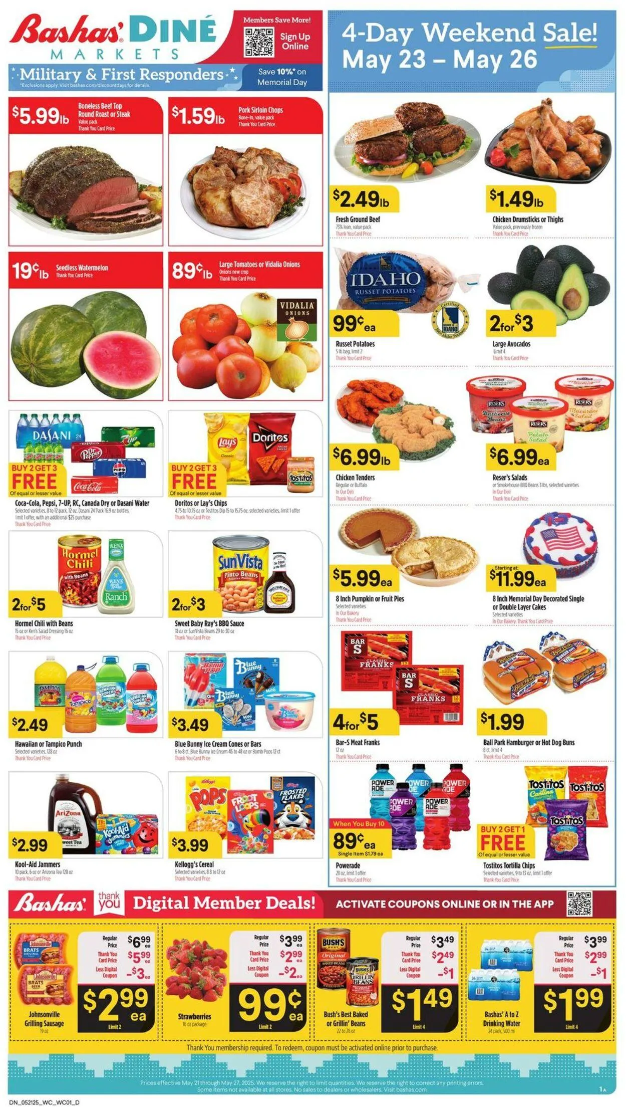 Weekly ad Bashas Current weekly ad from May 21 to May 27 2025 - Page 1