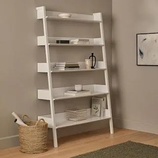 Fantol 51.5" Wide Bookcase - White
