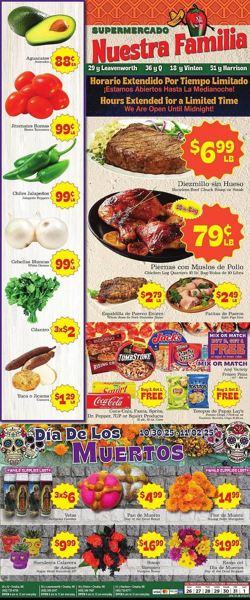 Supermercado Nuestra Familia weekly ad - 1