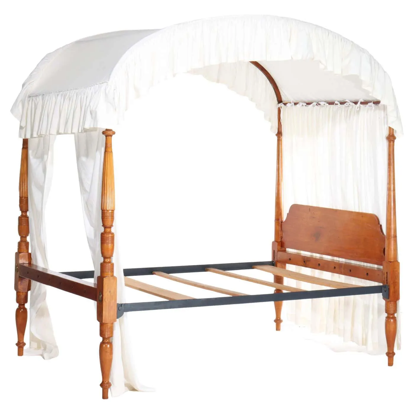 Antique Sheraton Cherry Canopy Bed C1820