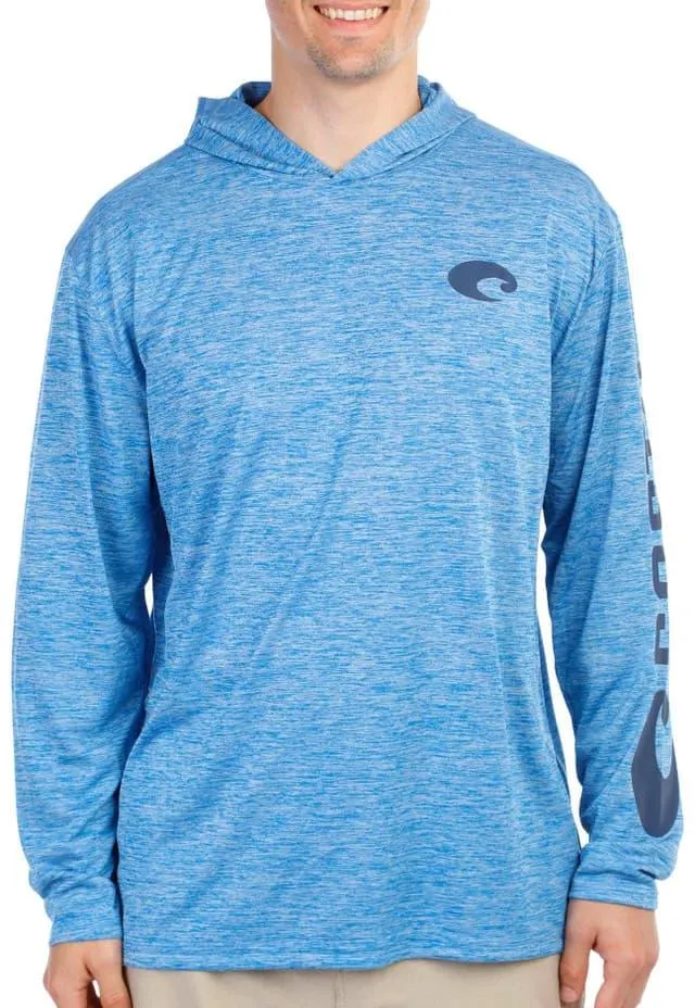 Costa Mens Hooded Performance Long Sleeve Shirt